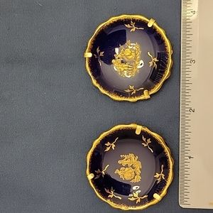 2 Limoges collectable mini plates